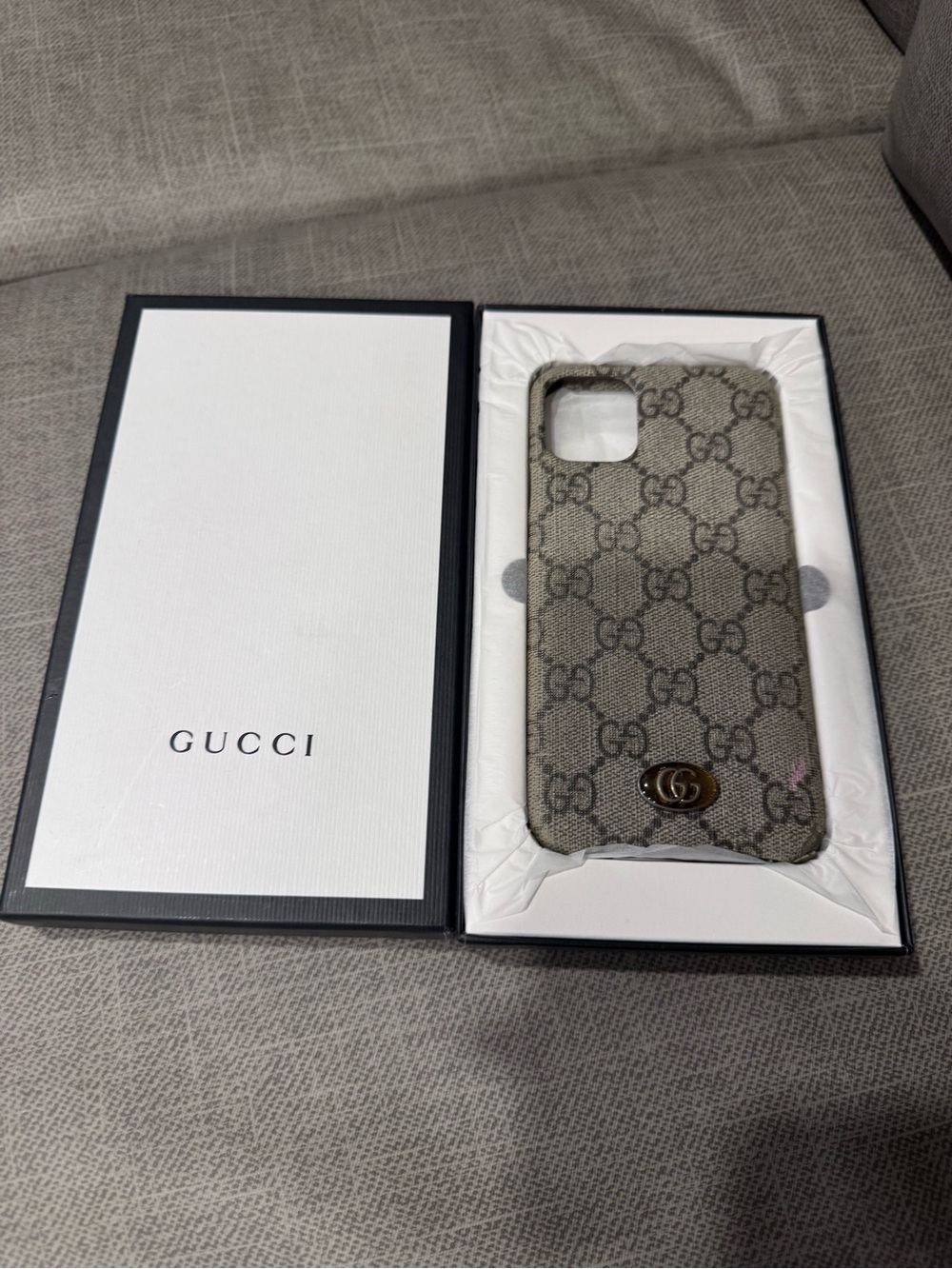Gucci Ophidia GG Supreme iPhone 11 Pro Case 627114 Box Receipt $320